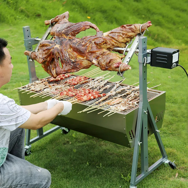 Camping Cooking Unit - Grill Stand Camping Stainless Steel Firewood