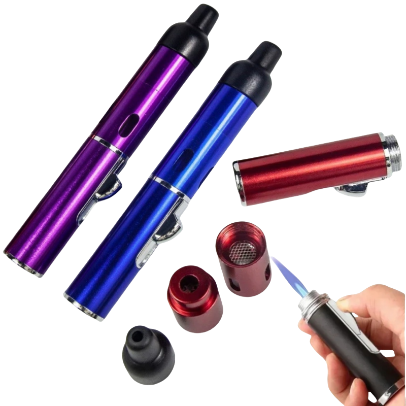Camping Cooking Equipment - Windproof Multifunctional Inflatable Lighter Metal Portable