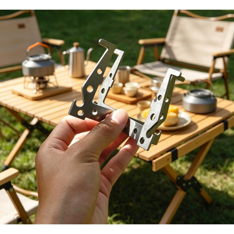 Camping Cooking Fuel - 1Pc/Set Split Type Stainless Steel Crisscross