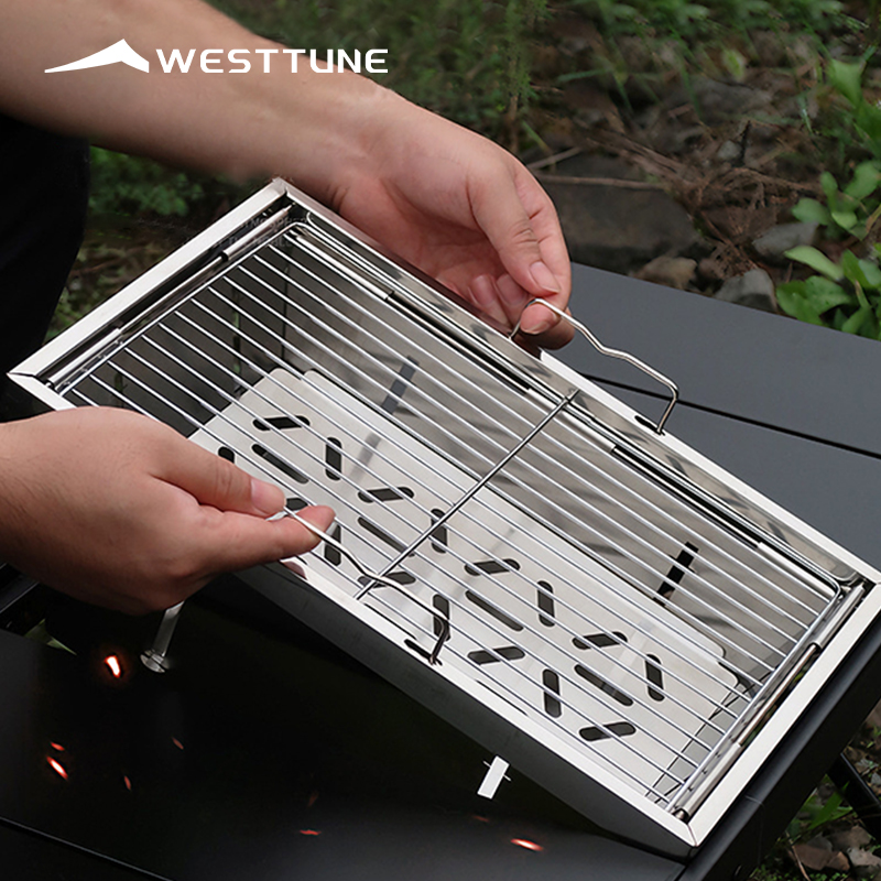 Camping Cooking Unit - WESTTUNE IGT Barbecue Grill Folding Charcoal