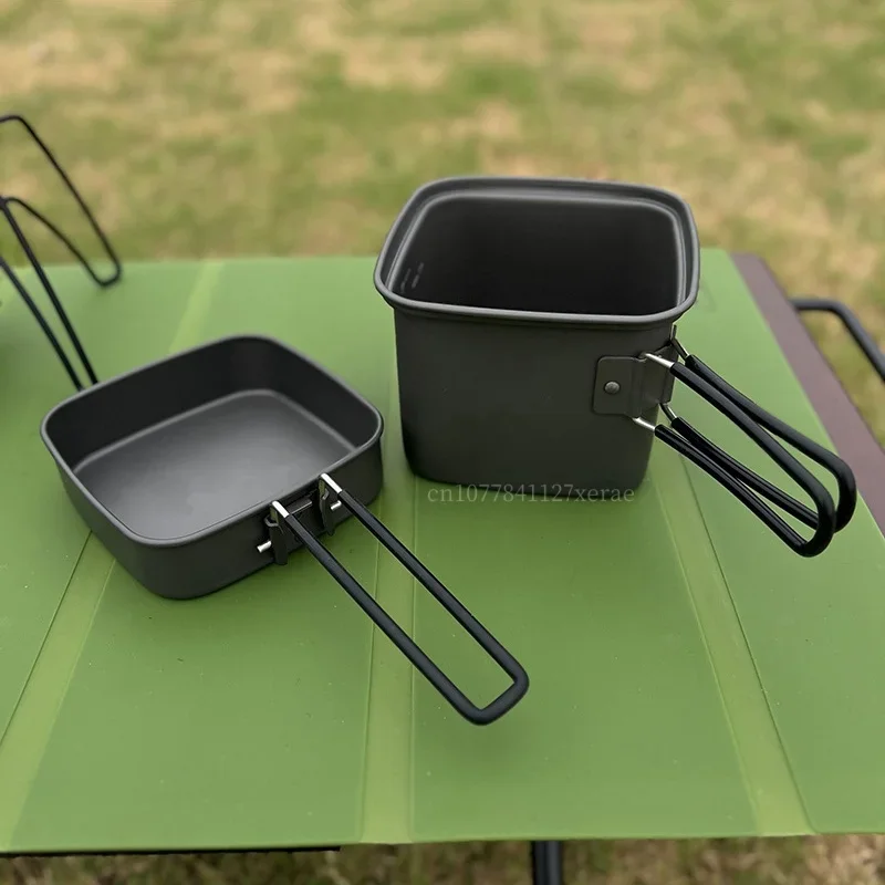 Camping No Cooking Meals - Outdoor Camping Folding Pot Portable Aluminum