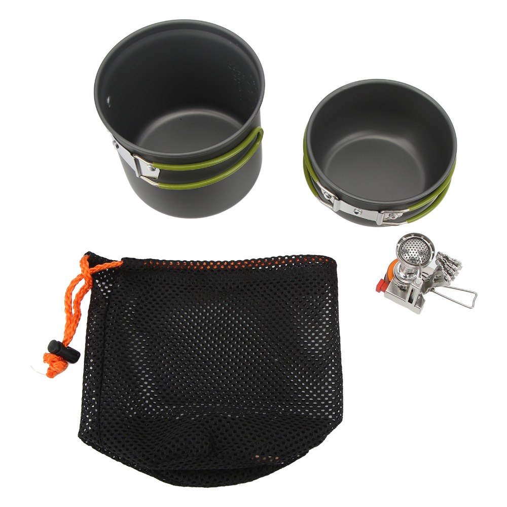 Camping Lightweight Cooking Pot - Alumine Camping Cooking Set High-Efficiency With