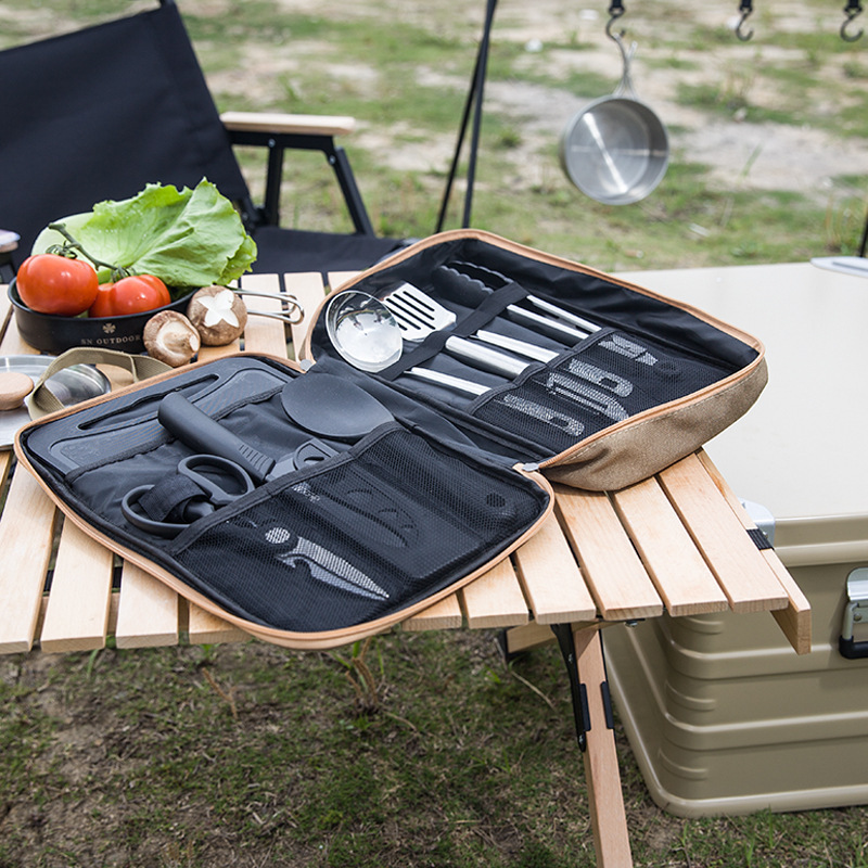 8pcs Camping Kitchen Cookware  - Camping Cooking Unit review and price