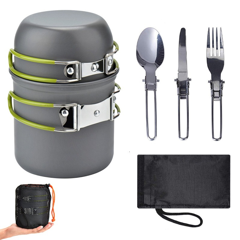 Outdoor Portable Camping Cookw - Camping Lightweight Cooking Pot review and price
