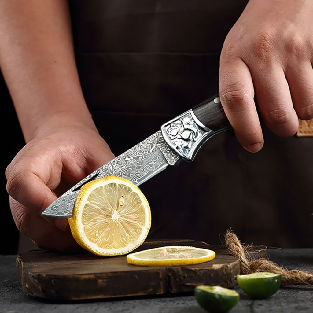 WXCOO Damascus Folding Knife F - Camping Cooking Knife review and price