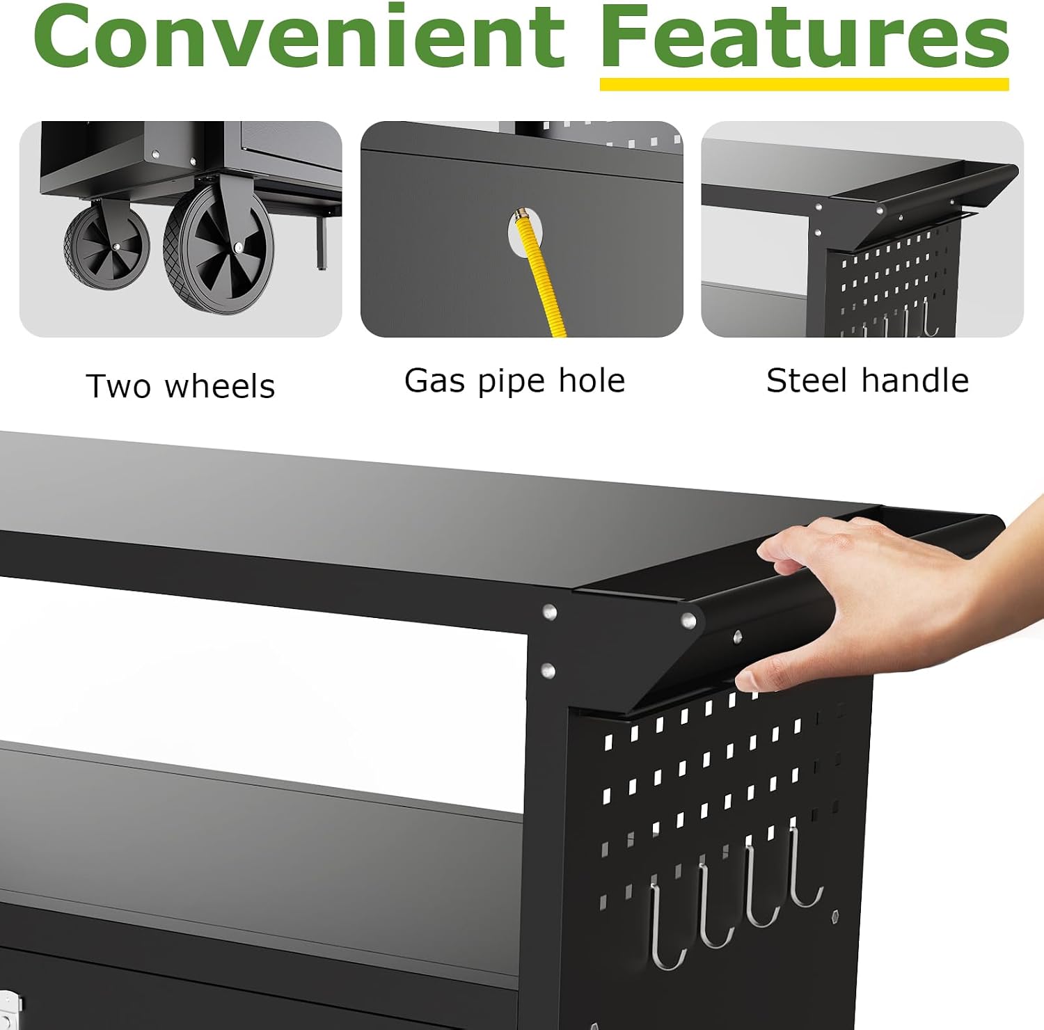 Outdoor Grill Cart Table With  - Camping Cooking Area review and price
