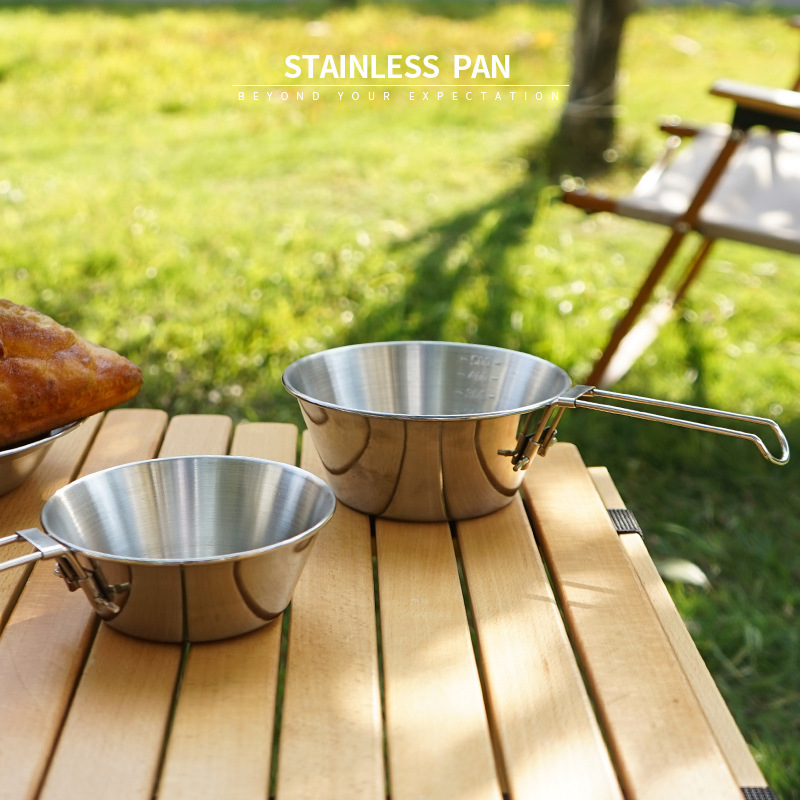1pc Outdoor Folding Bowl Stain - Camping No Cooking Meals review and price