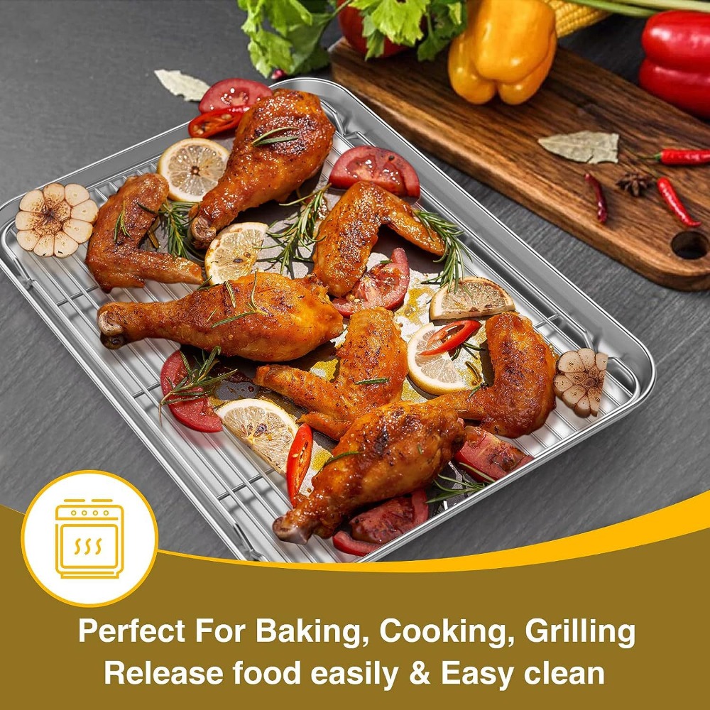 Multifunction Baking Pan With  - Camping Cooking Rack review and price