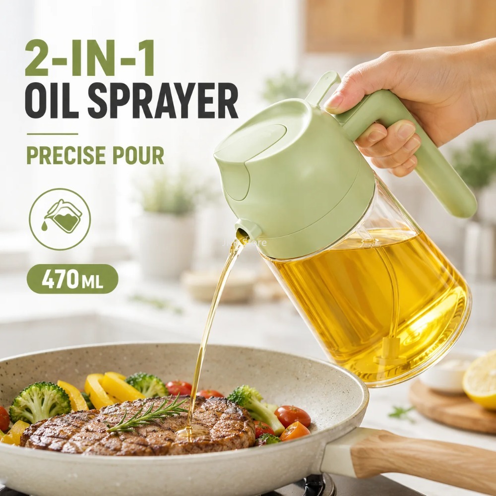 2 in 1 Olive Oil Sprayer Dispe - Camping Cooking Area review and price