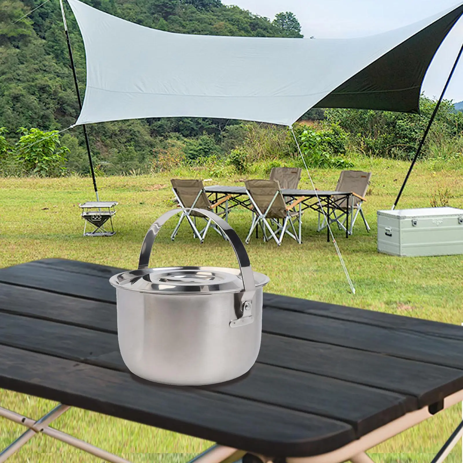 Camping Pot Made of Stainless  - Camping No Cooking Meals review and price