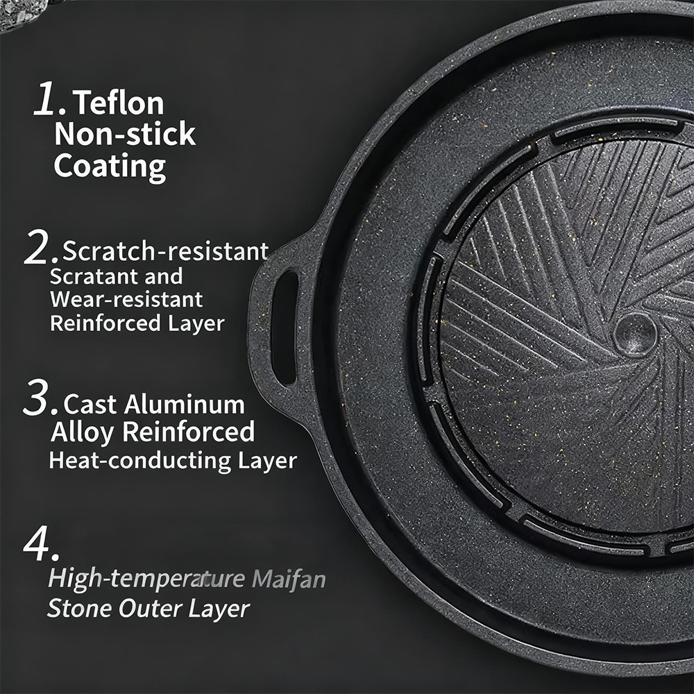 KOSUN Korean BBQ Grill Pan 2 i - Camping Cooking Equipment review and price