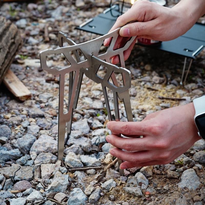 55KD Foldable Camp Stove Base  - Camping Cooking Pot Tripod review and price