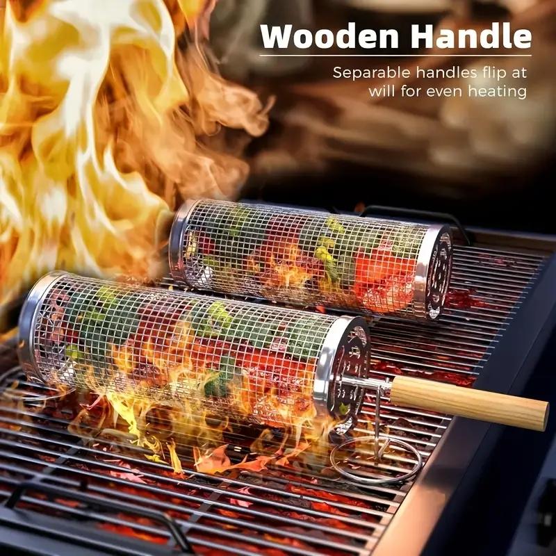 Stainless Steel BBQ Grill Bask - Camping Cooking Area review and price