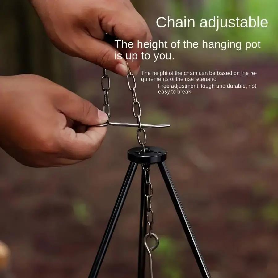 Outdoor Large Bonfire Tripod P - Camping Cooking Rack review and price