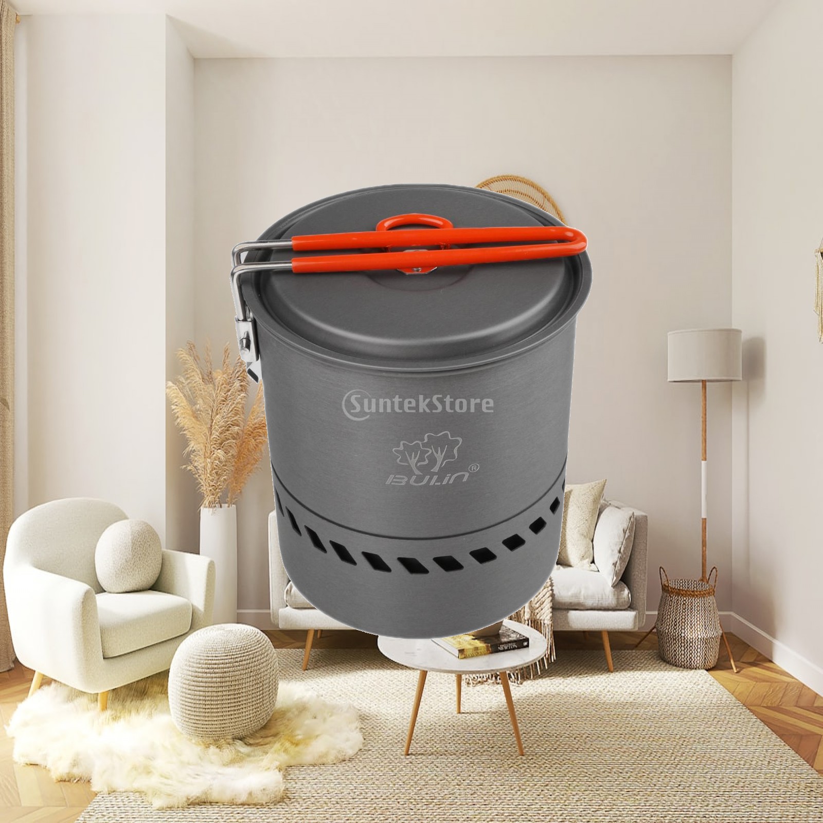 Aluminum Alloy Camping Pot Hea - Camping Lightweight Cooking Pot review and price