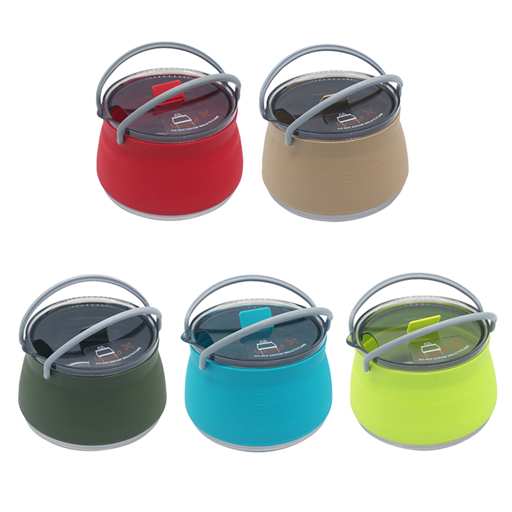 Outdoor Silicone Kettle  1L Ca - Camping Cooking Options review and price