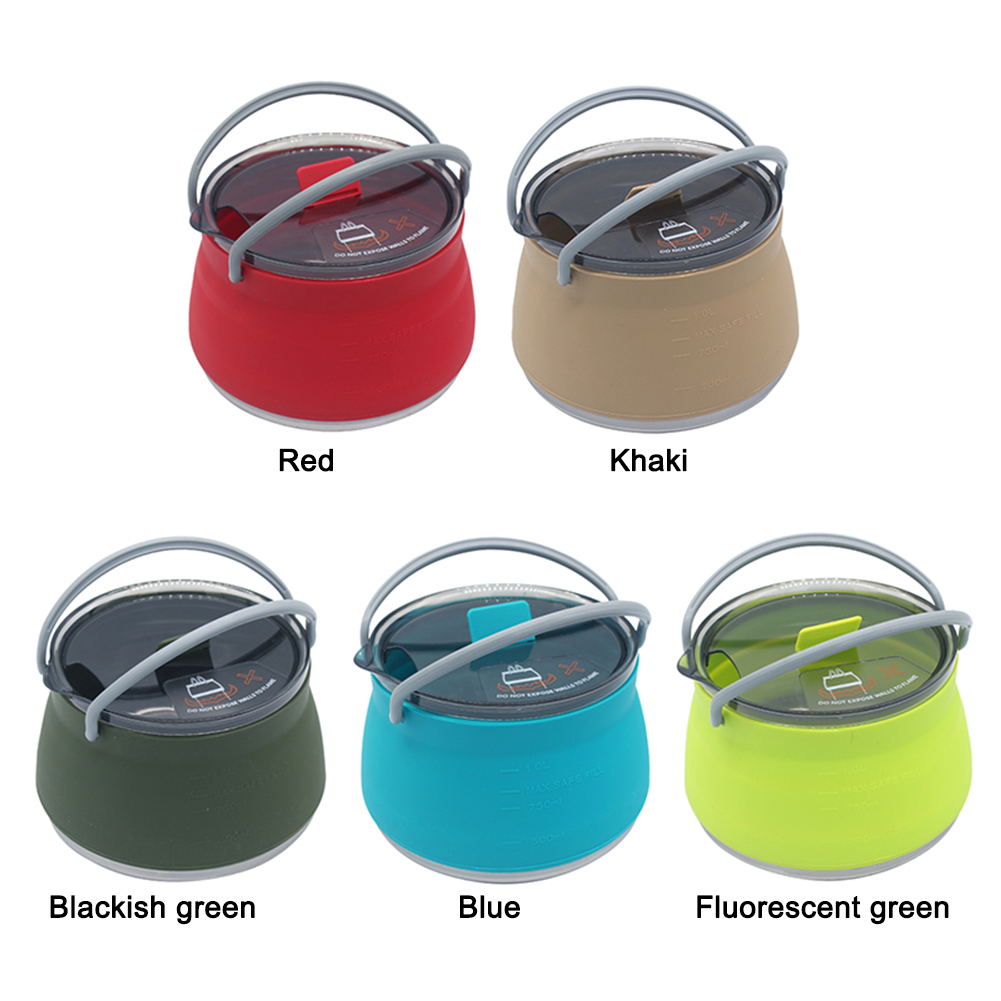 Outdoor Silicone Kettle  1L Ca - Camping Cooking Options review and price