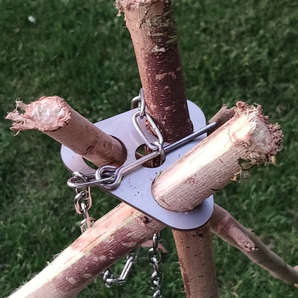 Stainless Steel Camping Tripod - Camping Cooking Rack review and price