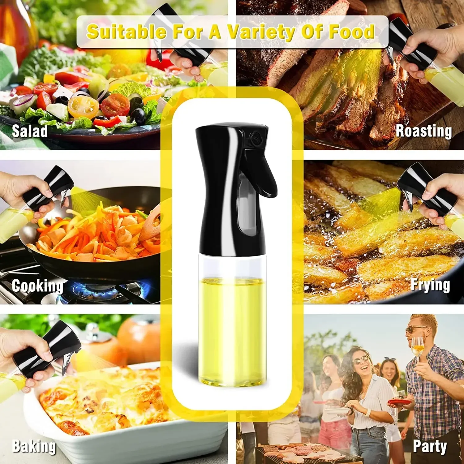 500ml Plastic Oil Spray Bottle - Camping Cooking Oil Bottle review and price
