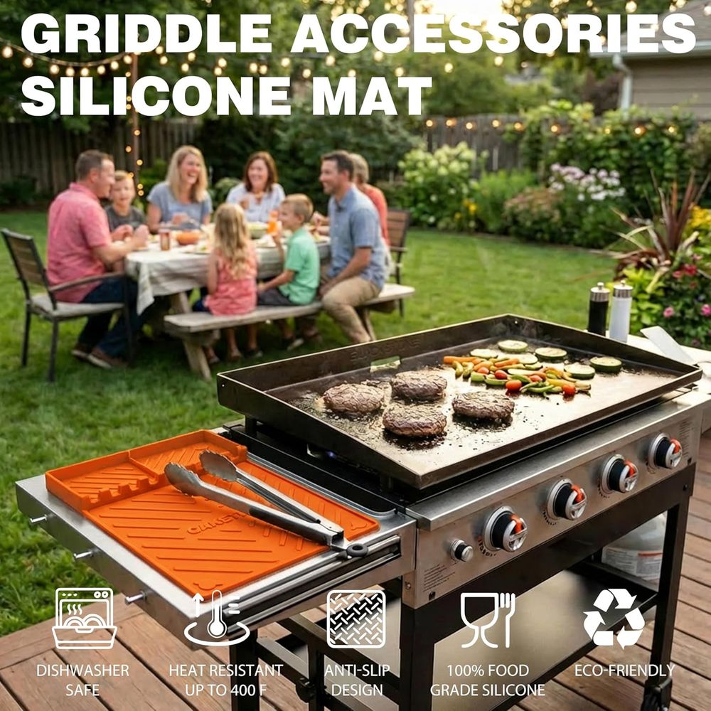 Silicone Grill Mats or Griddle - Camping Cooking Area review and price