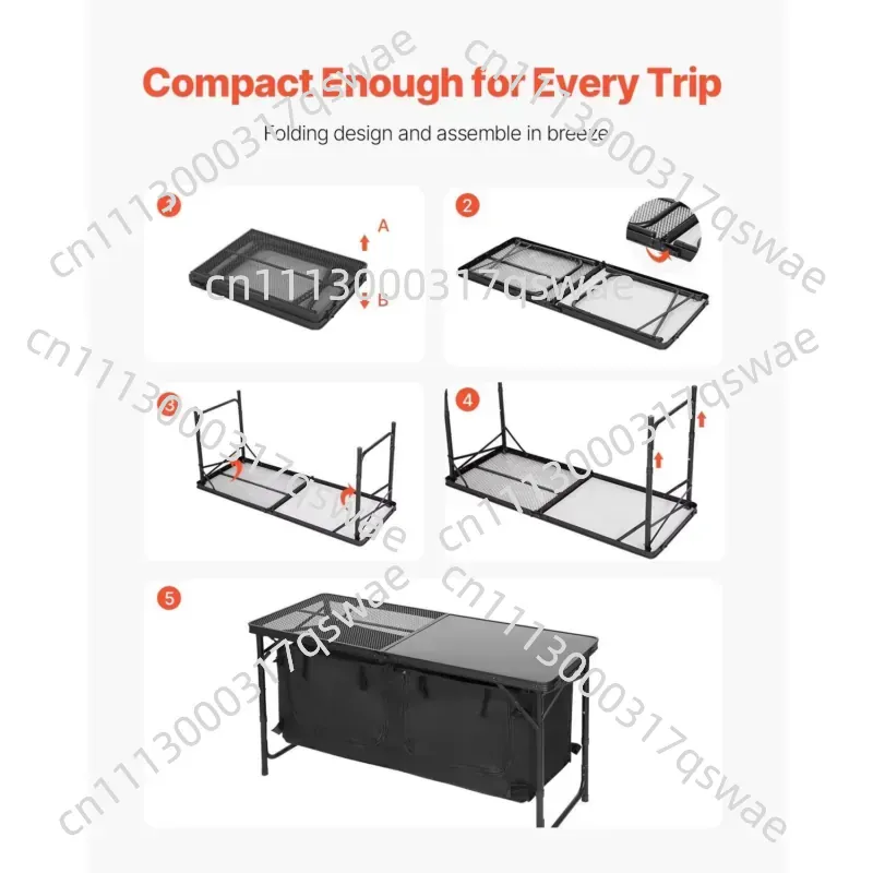 Adjustable Height Camping Kitc - Camping Cooking Options review and price