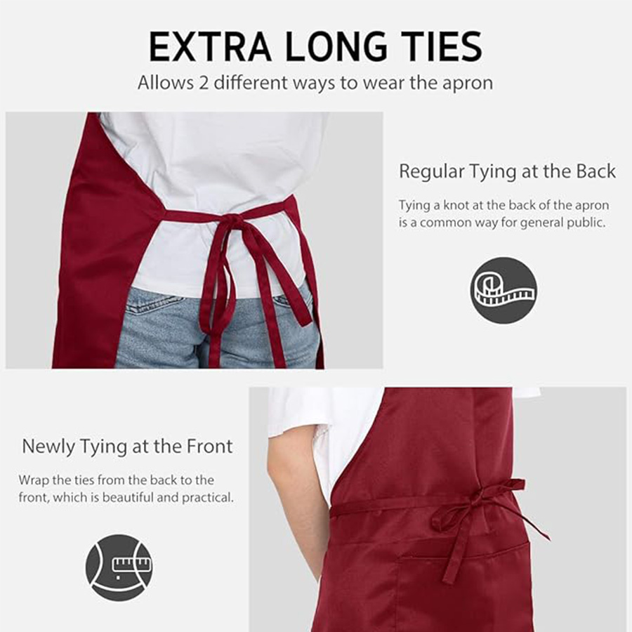 2-Piece Set; Simple Solid Colo - Camping Cooking Apron review and price