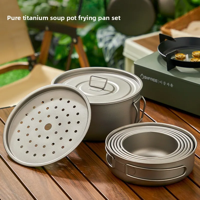Titanium Outdoor Pot Set Picni - Camping Lightweight Cooking Pot review and price
