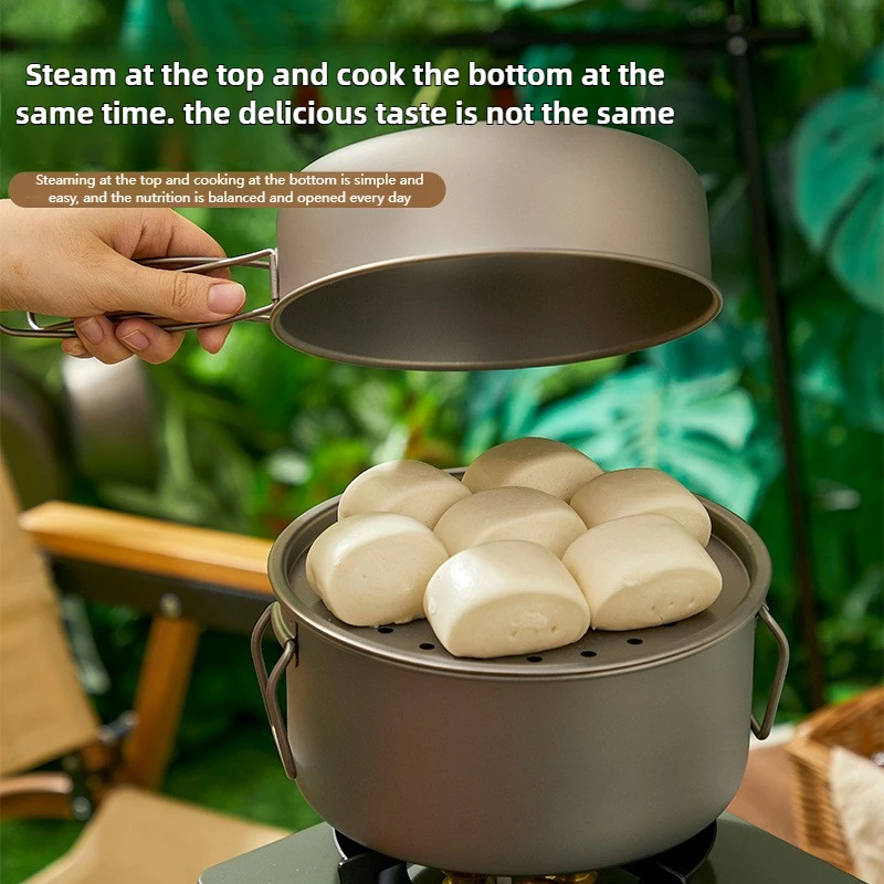 Titanium Outdoor Pot Set Picni - Camping Lightweight Cooking Pot review and price