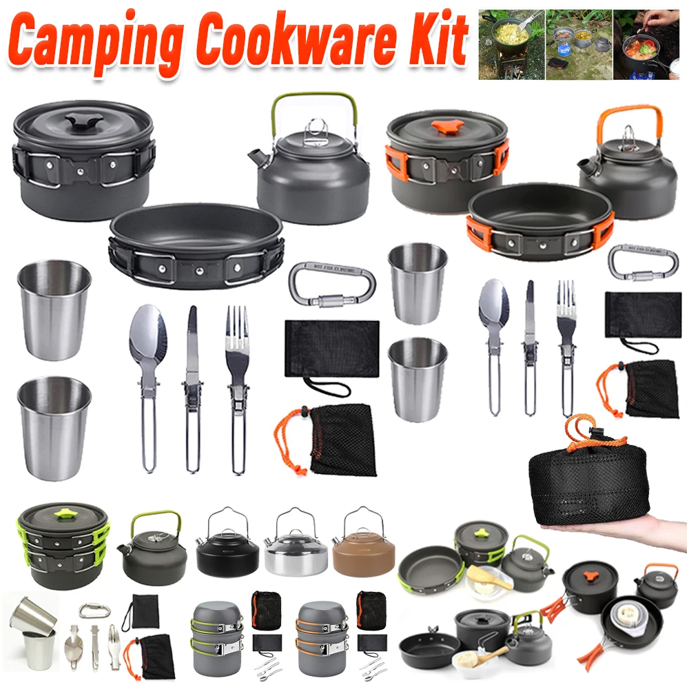 Camping Cookware Kit Kettle Po - Camping Lightweight Cooking Pot review and price