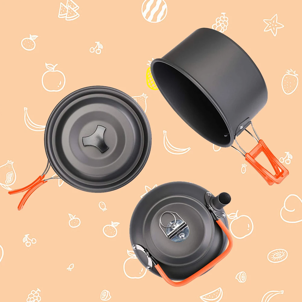 Camping Cookware Kit Kettle Po - Camping Lightweight Cooking Pot review and price